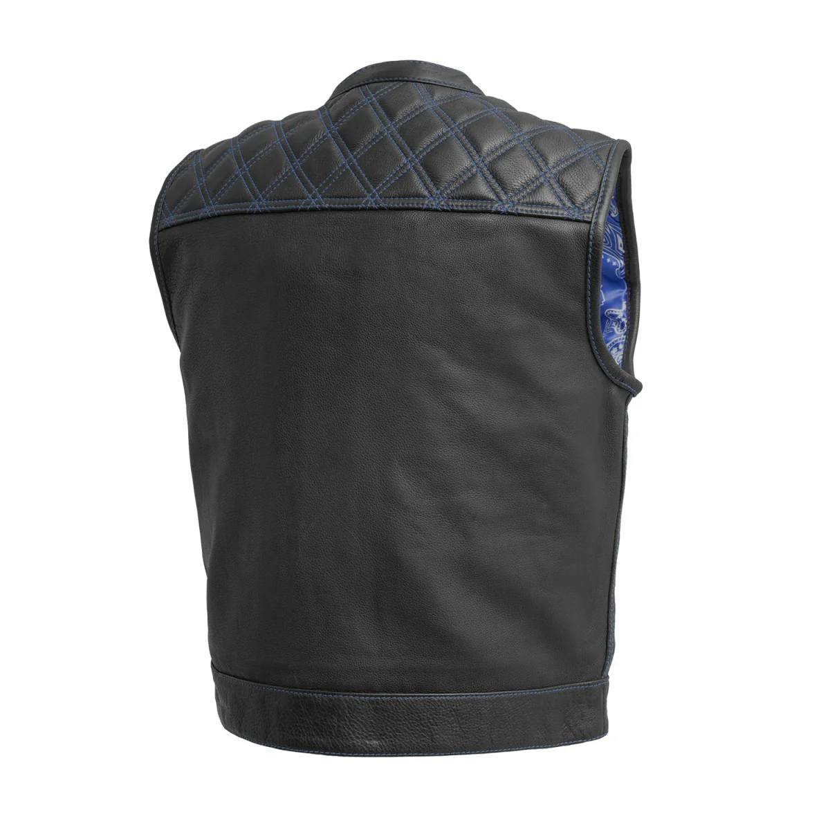 Upside Men's Club Style Leather Vest - Image 7