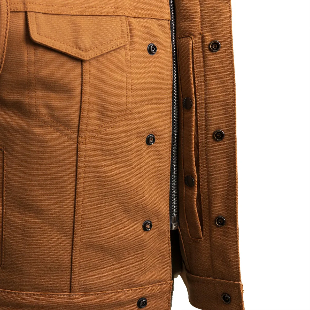 Lowside Duck Men's Motorcycle Canvas Vest - Image 4