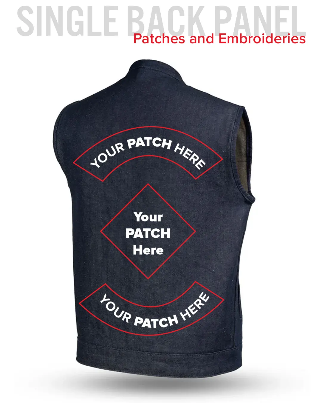 Kershaw Men's Motorcycle Denim Vest - Image 13