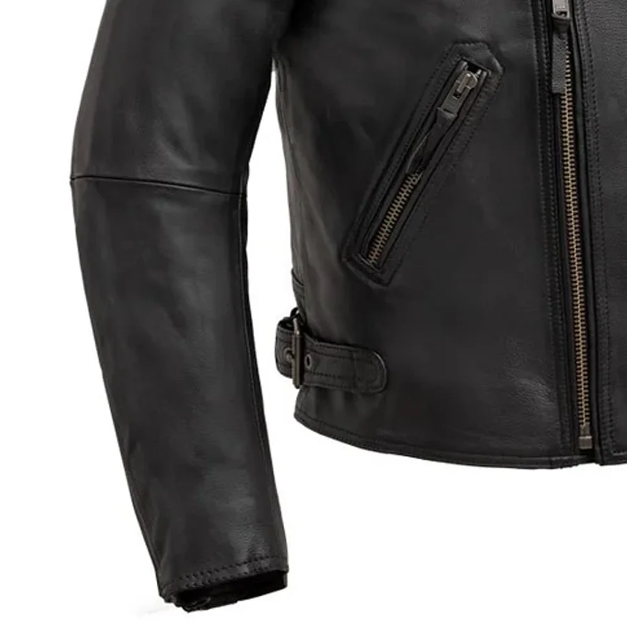 Enforcer Men's Motorcycle Leather Jacket - Image 4