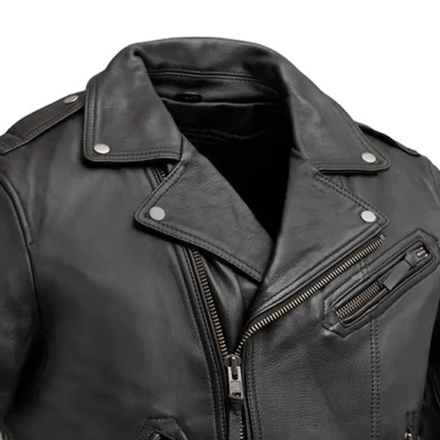 Enforcer Men's Motorcycle Leather Jacket - Image 5