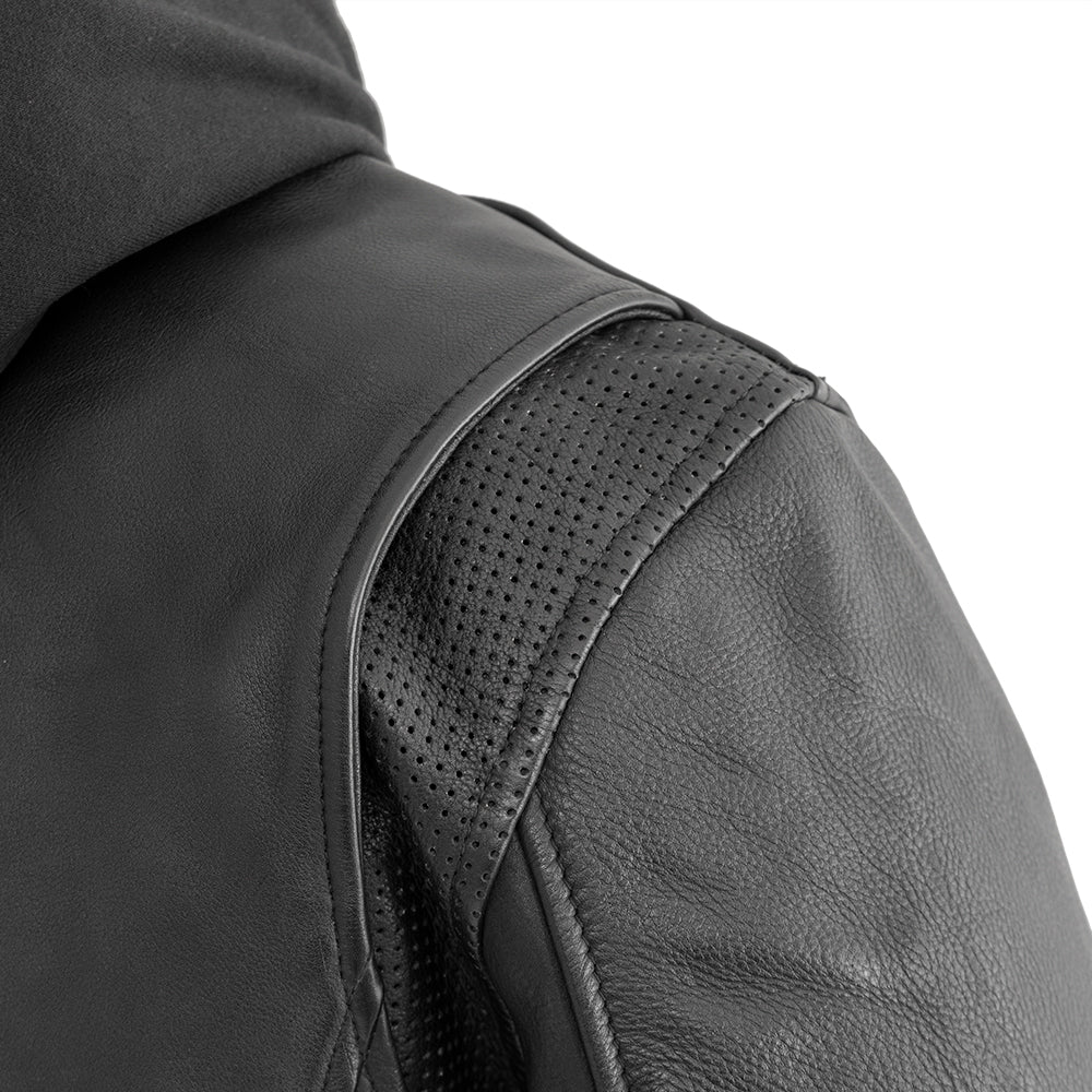 Street Cruiser Men's Motorcycle Leather Jacket - Image 4