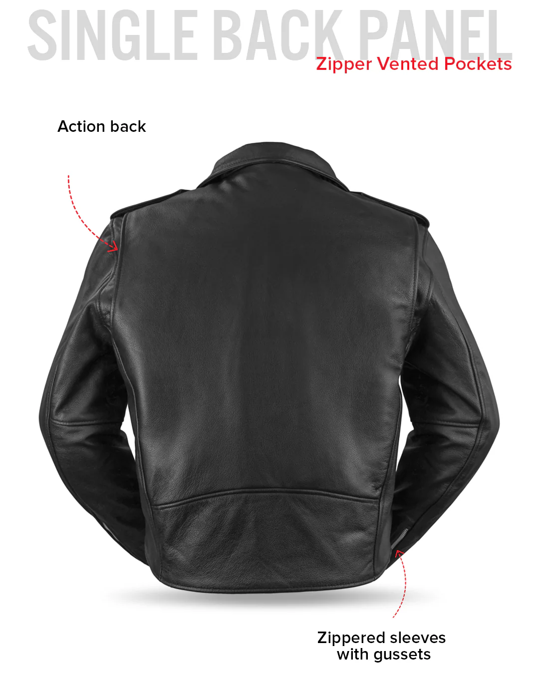 Superstar Men's Motorcycle Leather Jacket - Image 6