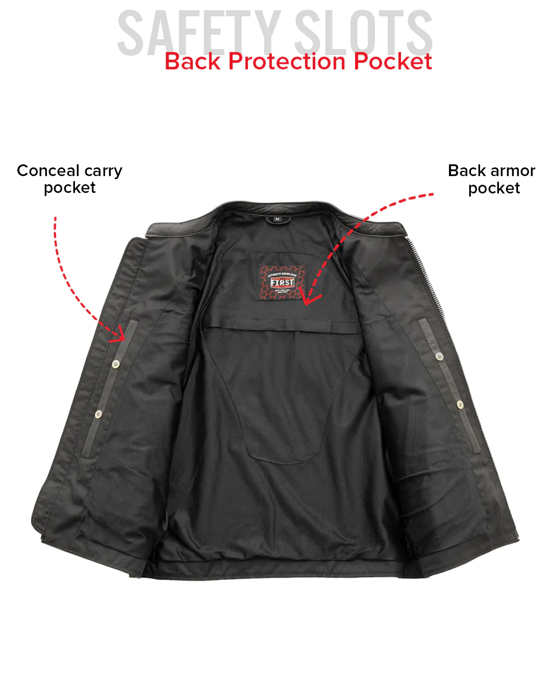 Titan Men's Motorcycle Leather Jacket - Image 8