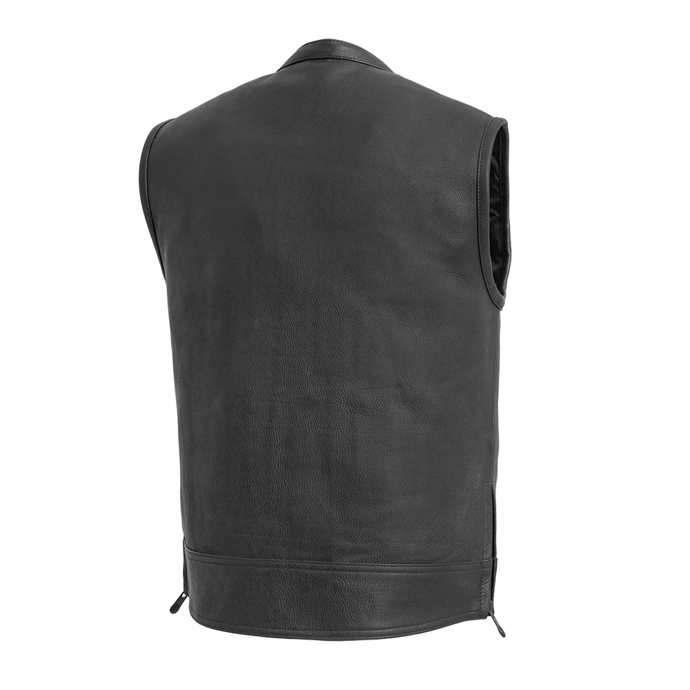 Rampage - Men's Motorcycle Leather Vest - Image 2