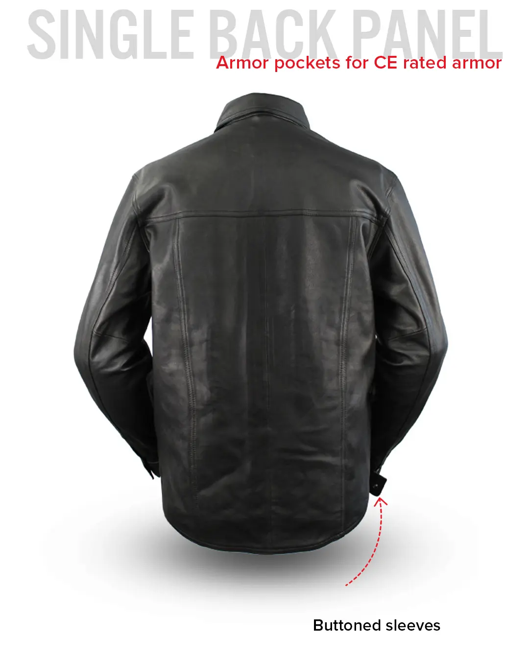 Milestone - Men's Leather Motorcycle Shirt - Image 6