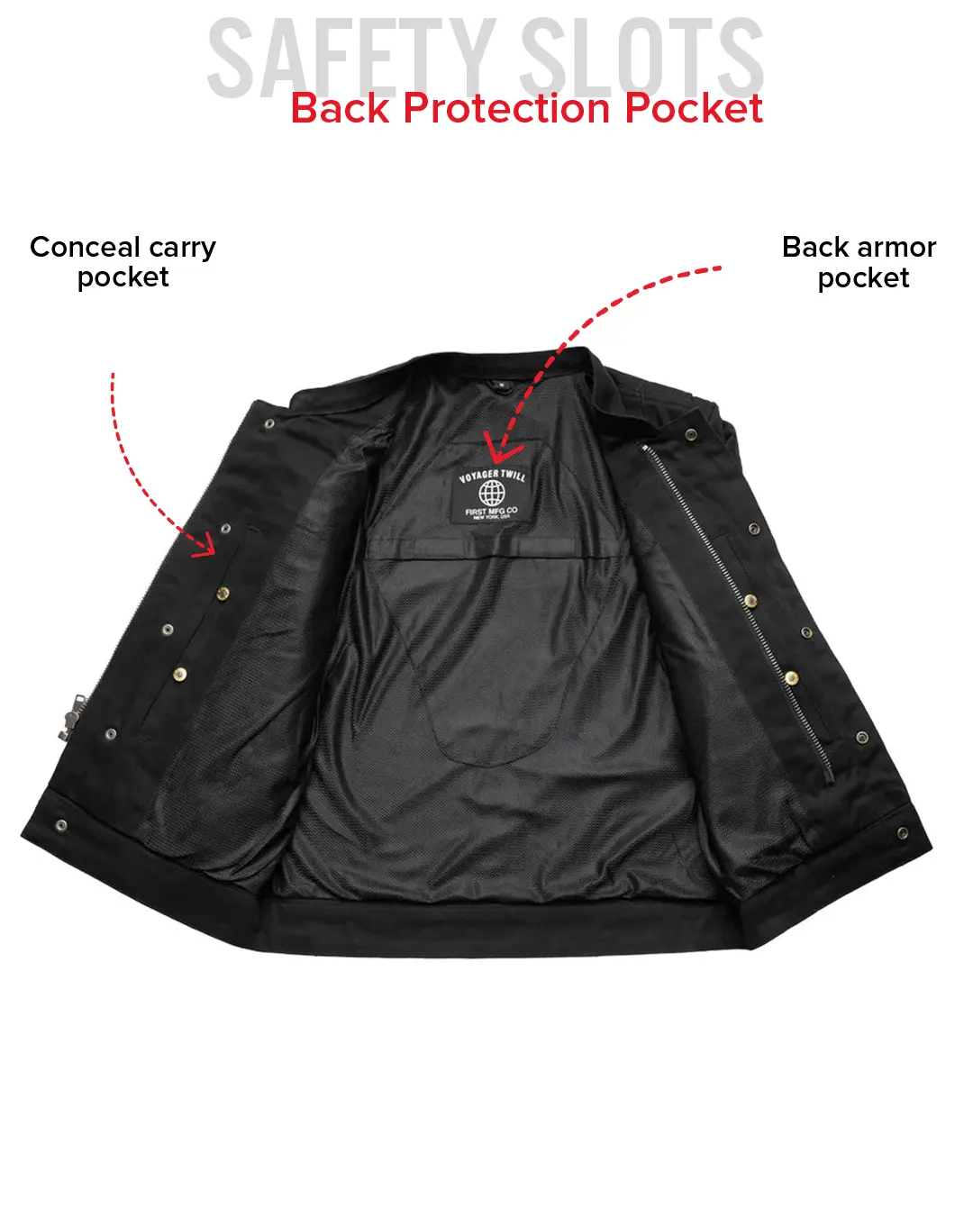 Desperado Men's Motorcycle Twill Jacket - Image 8