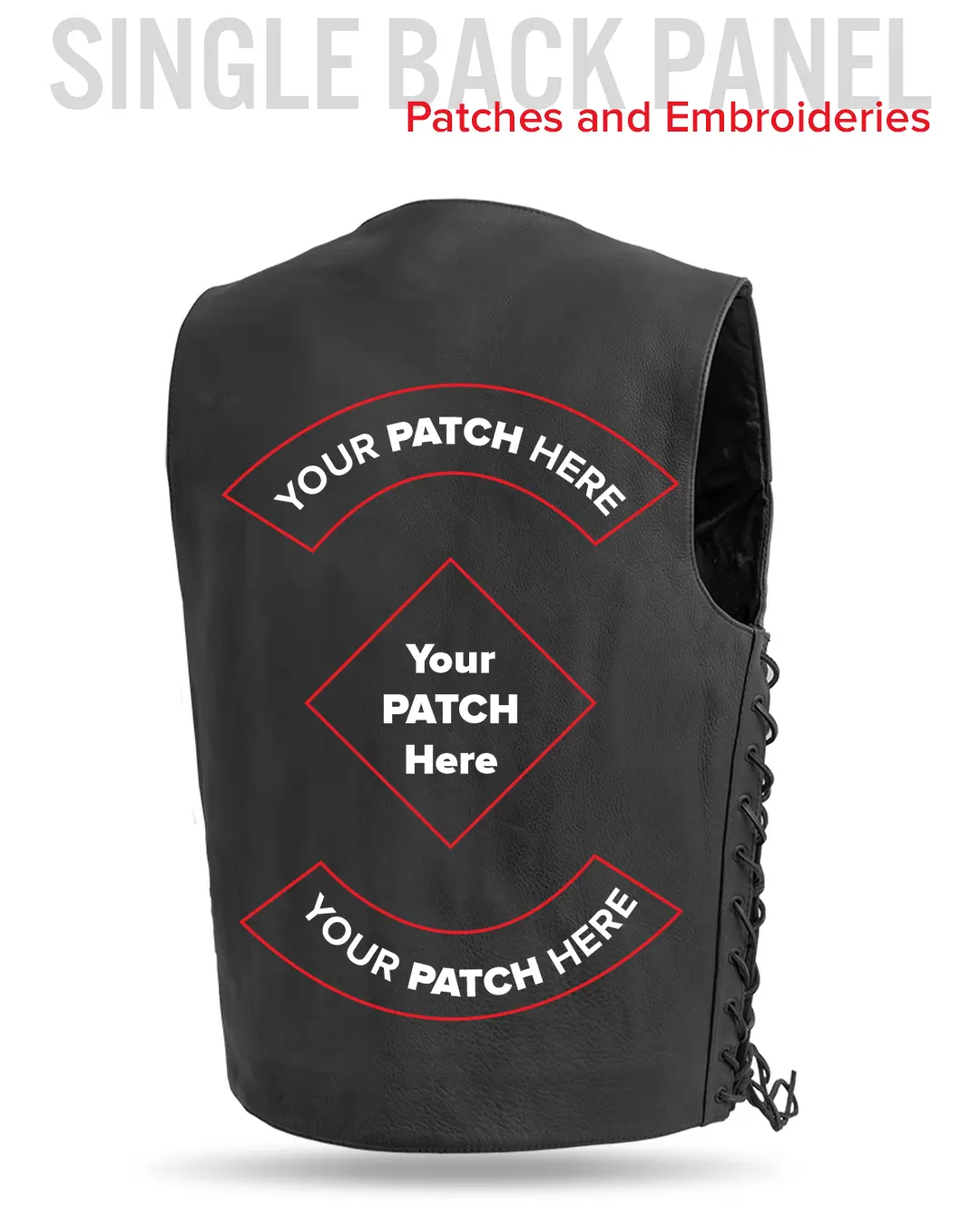 Deadwood Men's Motorcycle Western Style Leather Vest - Image 8