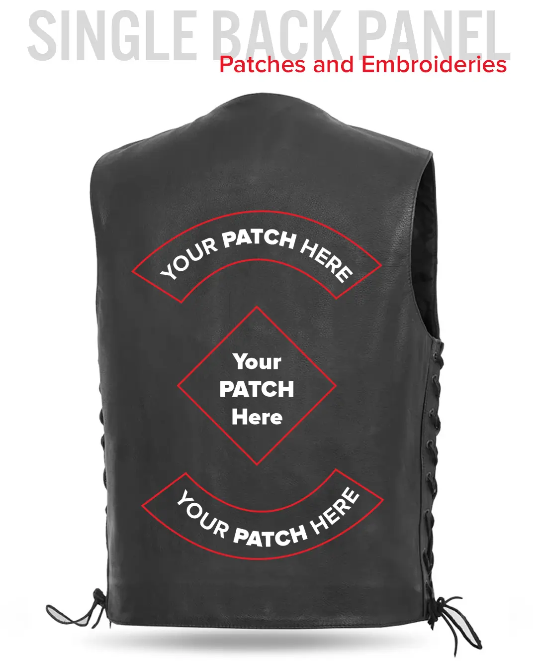 Rancher - Men's Motorcycle Western Style Leather Vest - Image 5