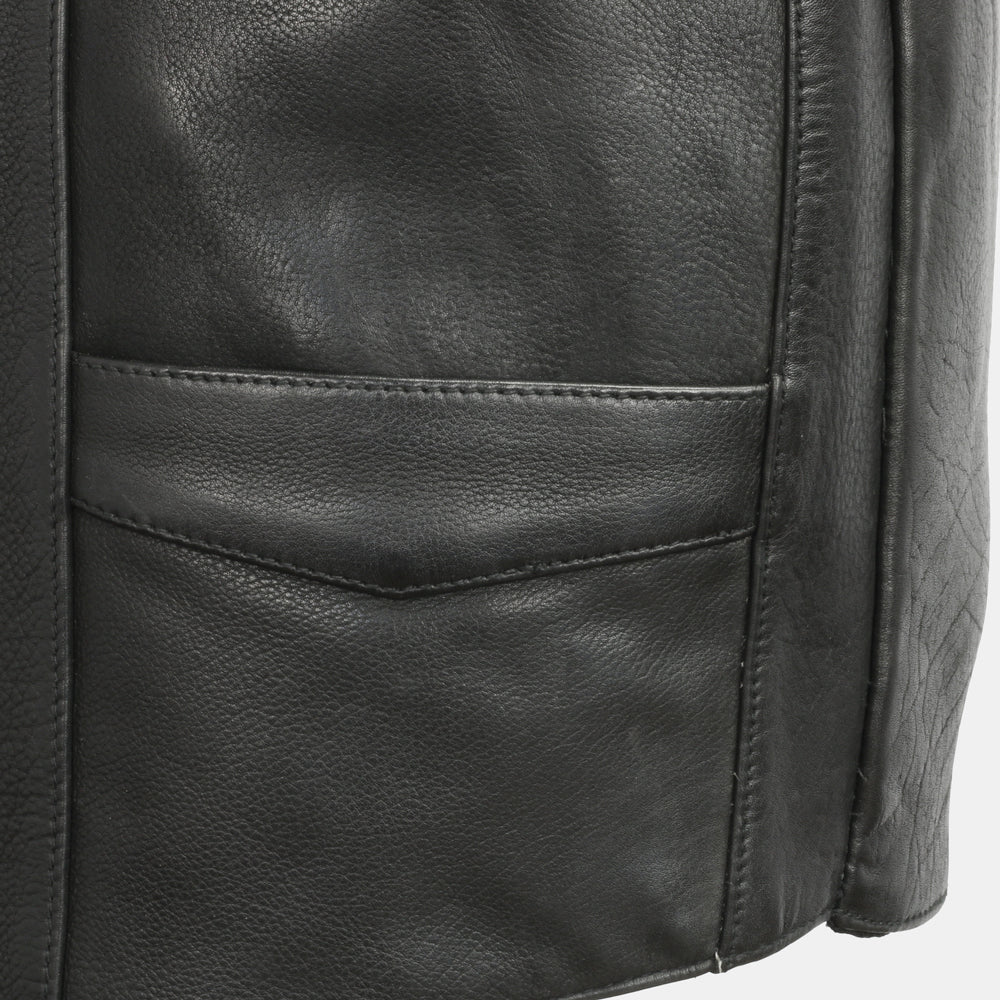 Tombstone Men's Motorcycle Western Style Leather Vest - Image 3