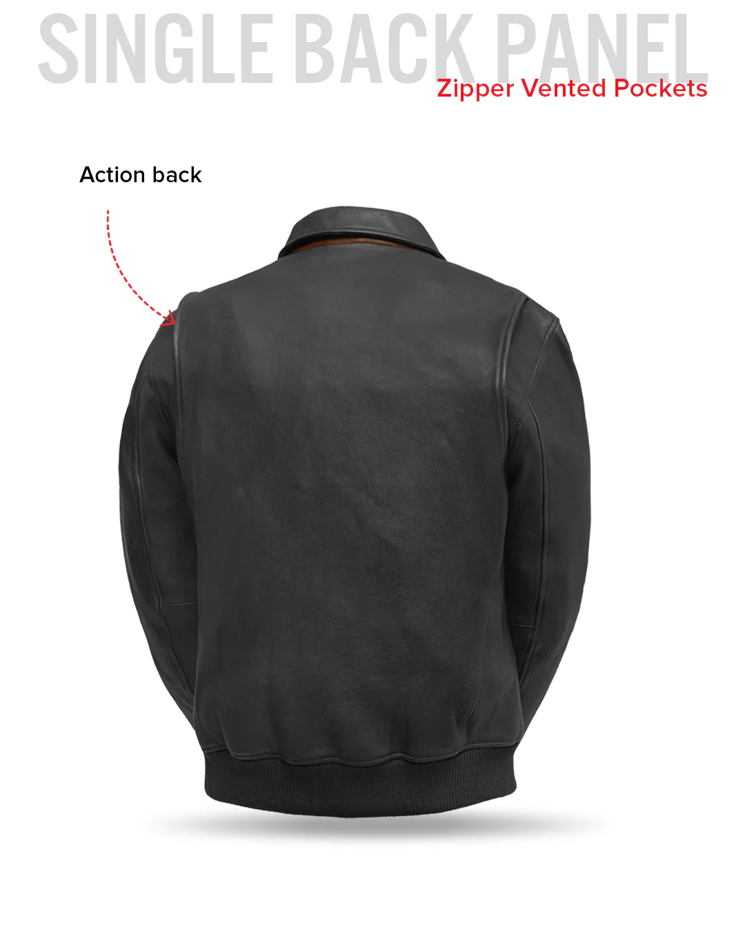 Moto Bomber - Men's Leather Jacket - Image 22