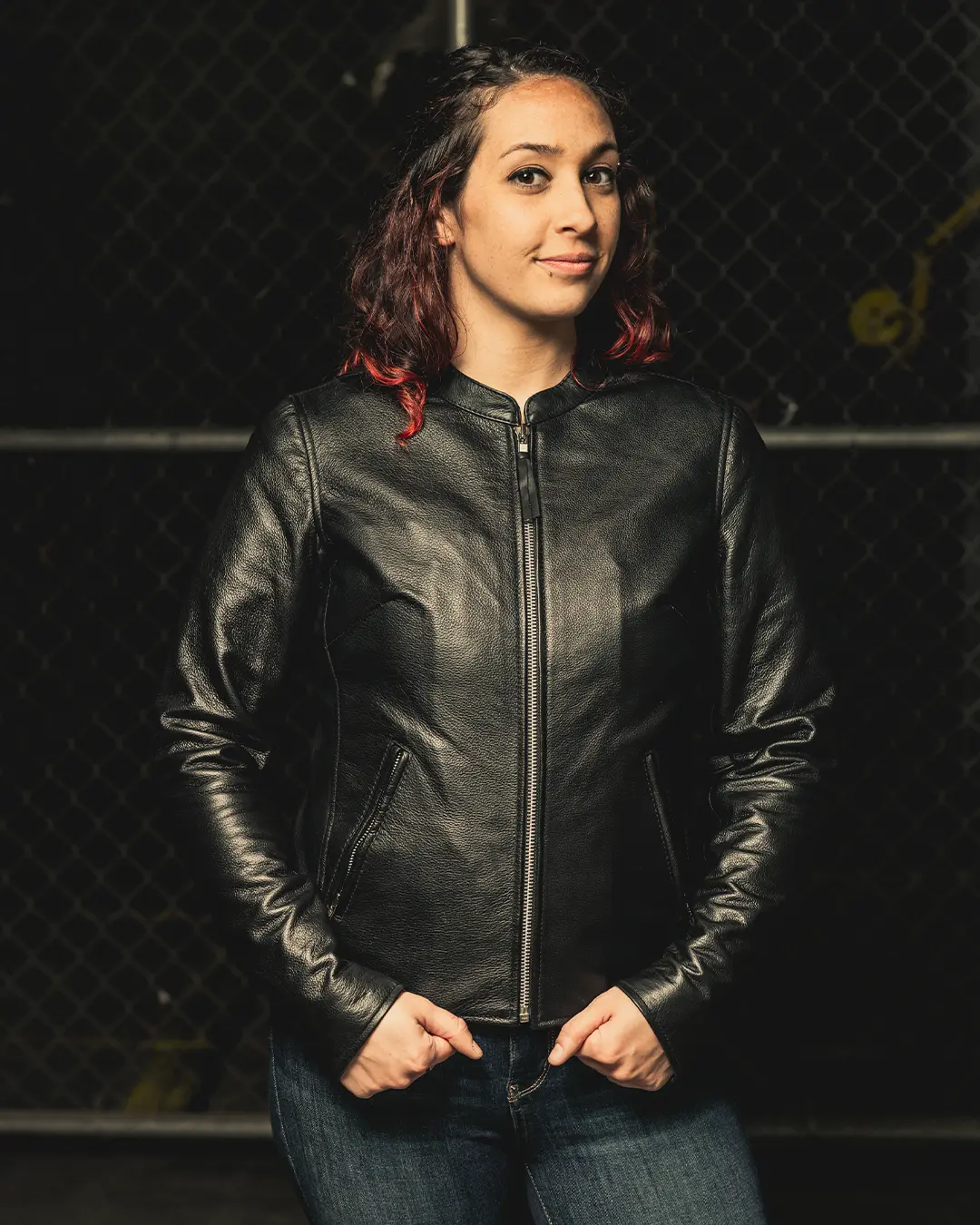 Flashback - Women's Motorcycle Leather Jacket - Image 12