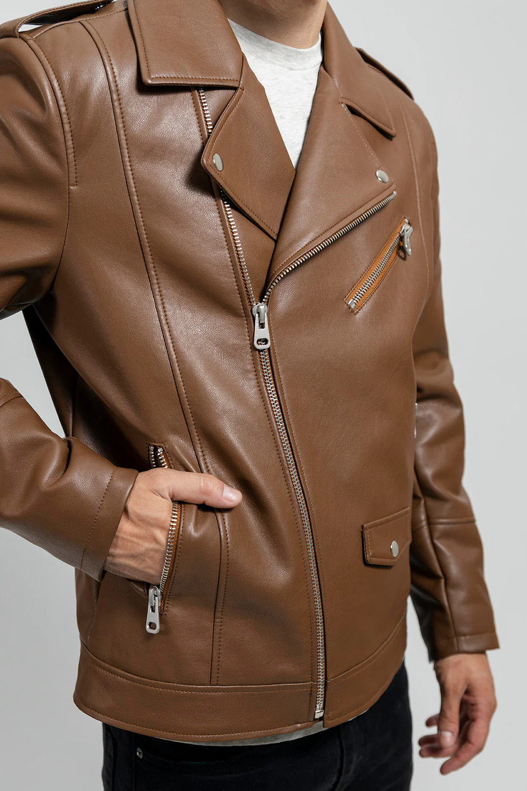 Nash Vegan Faux Leather Jacket - Image 4