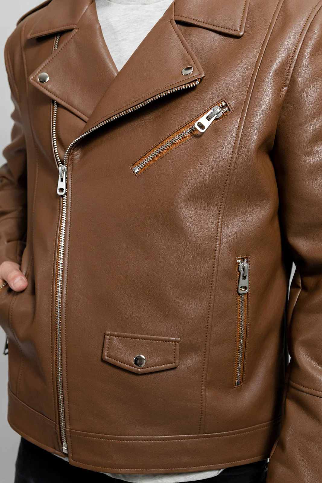 Nash Vegan Faux Leather Jacket - Image 5