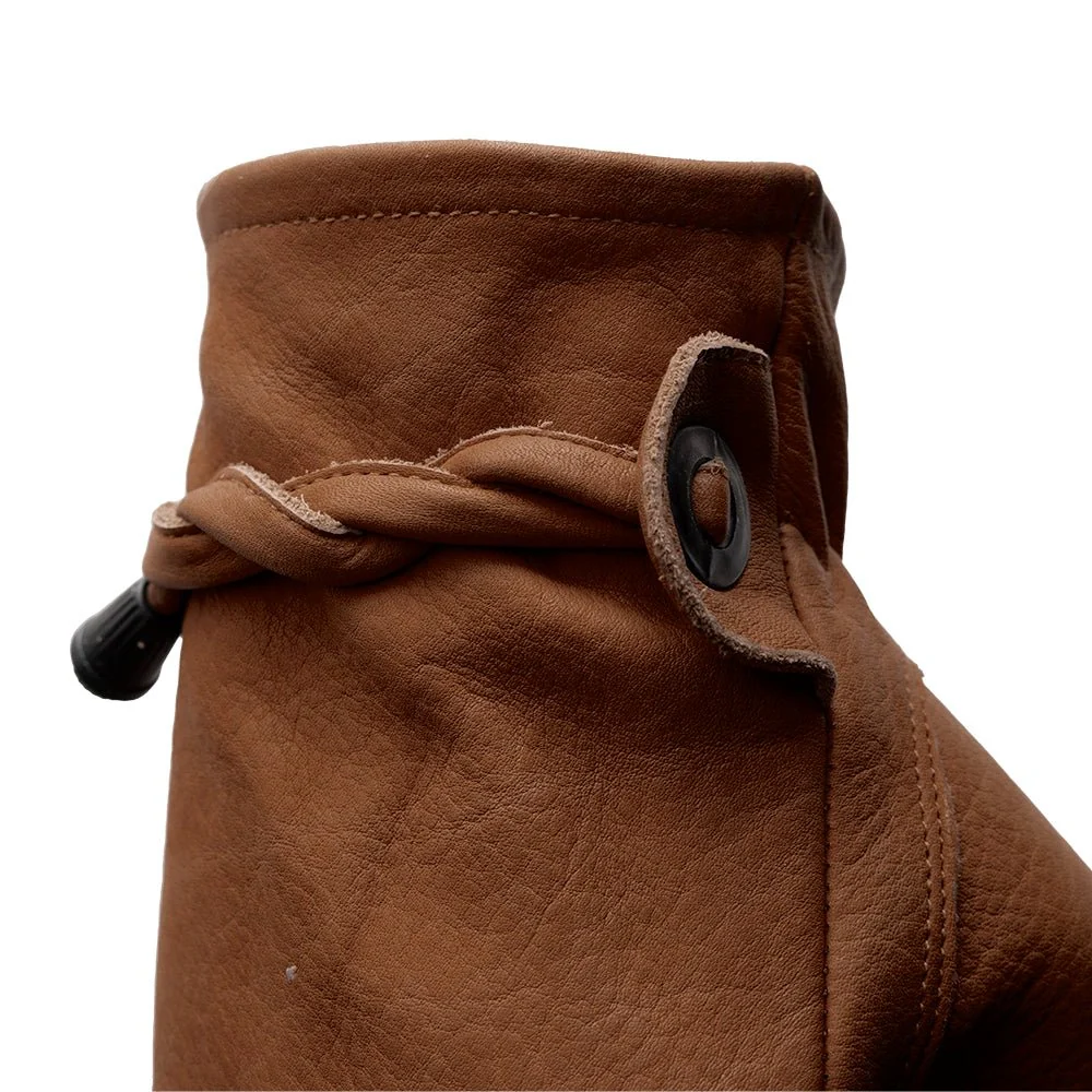 Ranch Men's Motorcycle Leather Gloves - Image 6