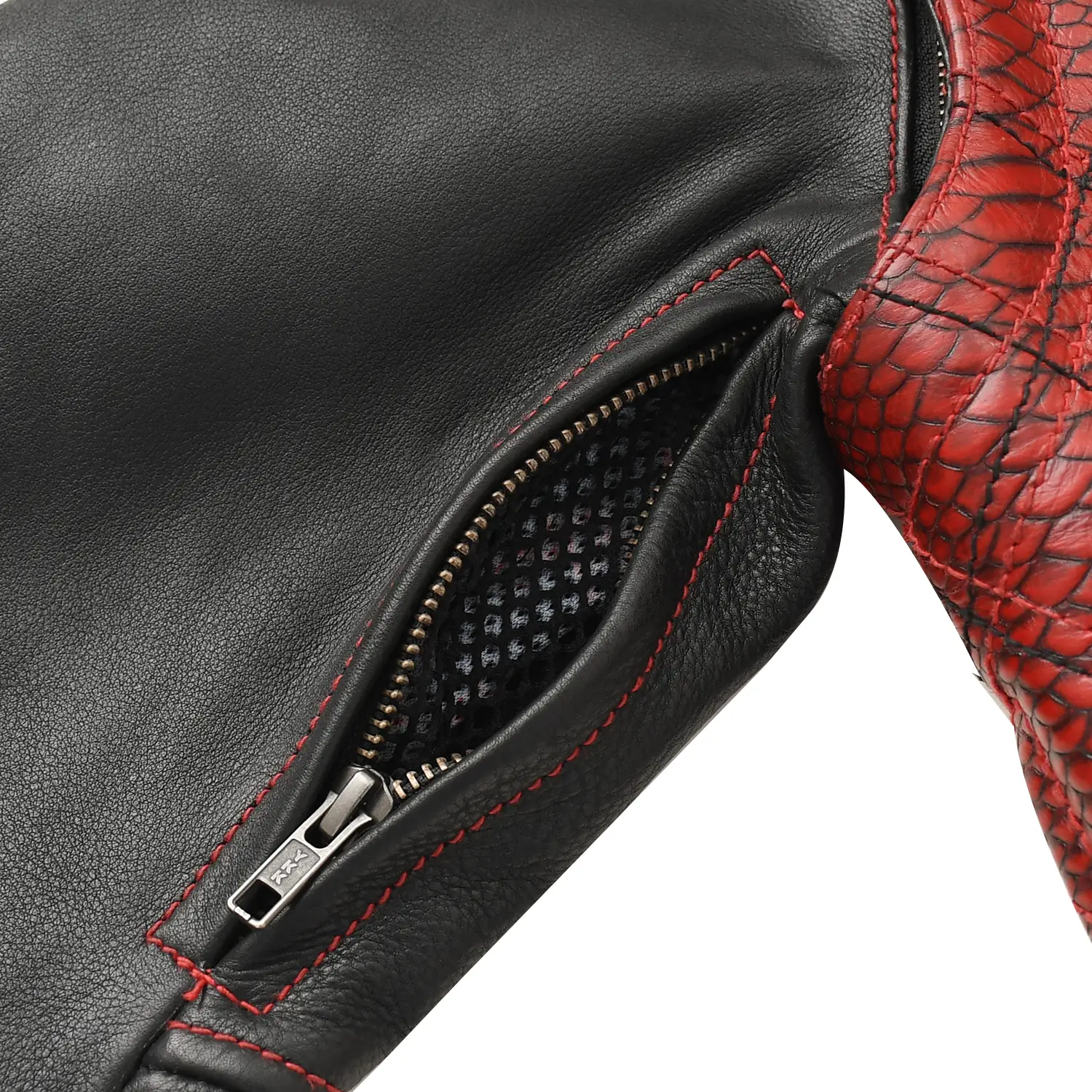Redstrike Men’s Motorcycle Leather Jacket - Image 13