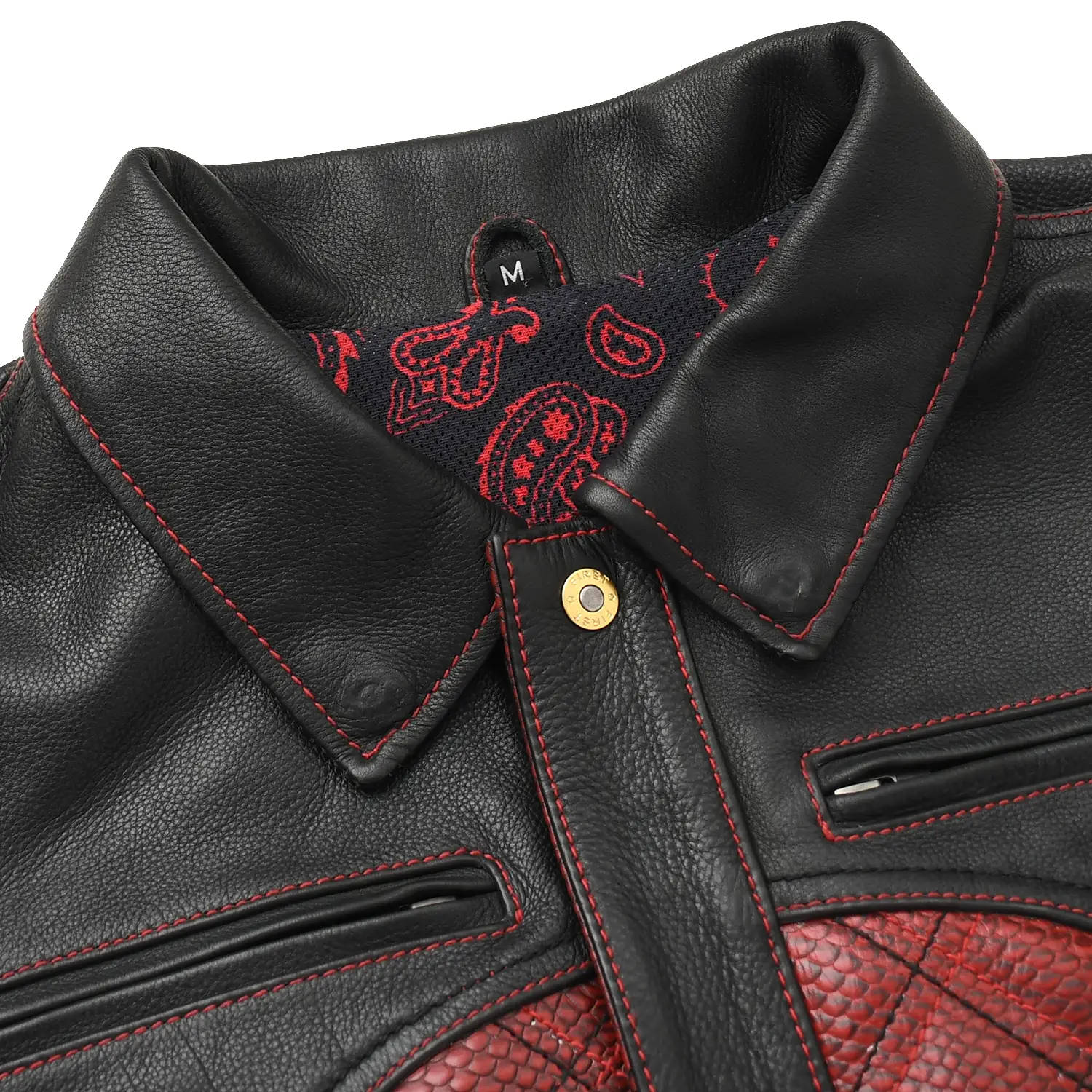 Redstrike Men’s Motorcycle Leather Jacket - Image 6