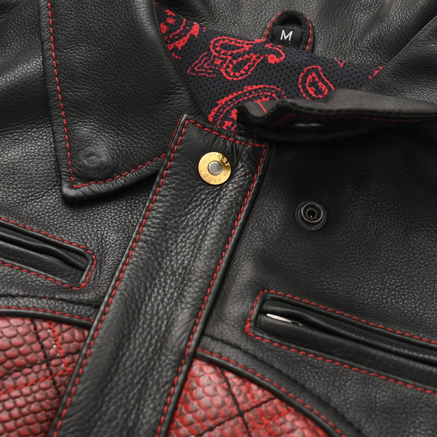 Redstrike Men’s Motorcycle Leather Jacket - Image 7