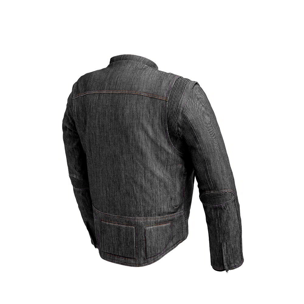 RYBAK Men's Denim Biker Club Jacket - Image 6