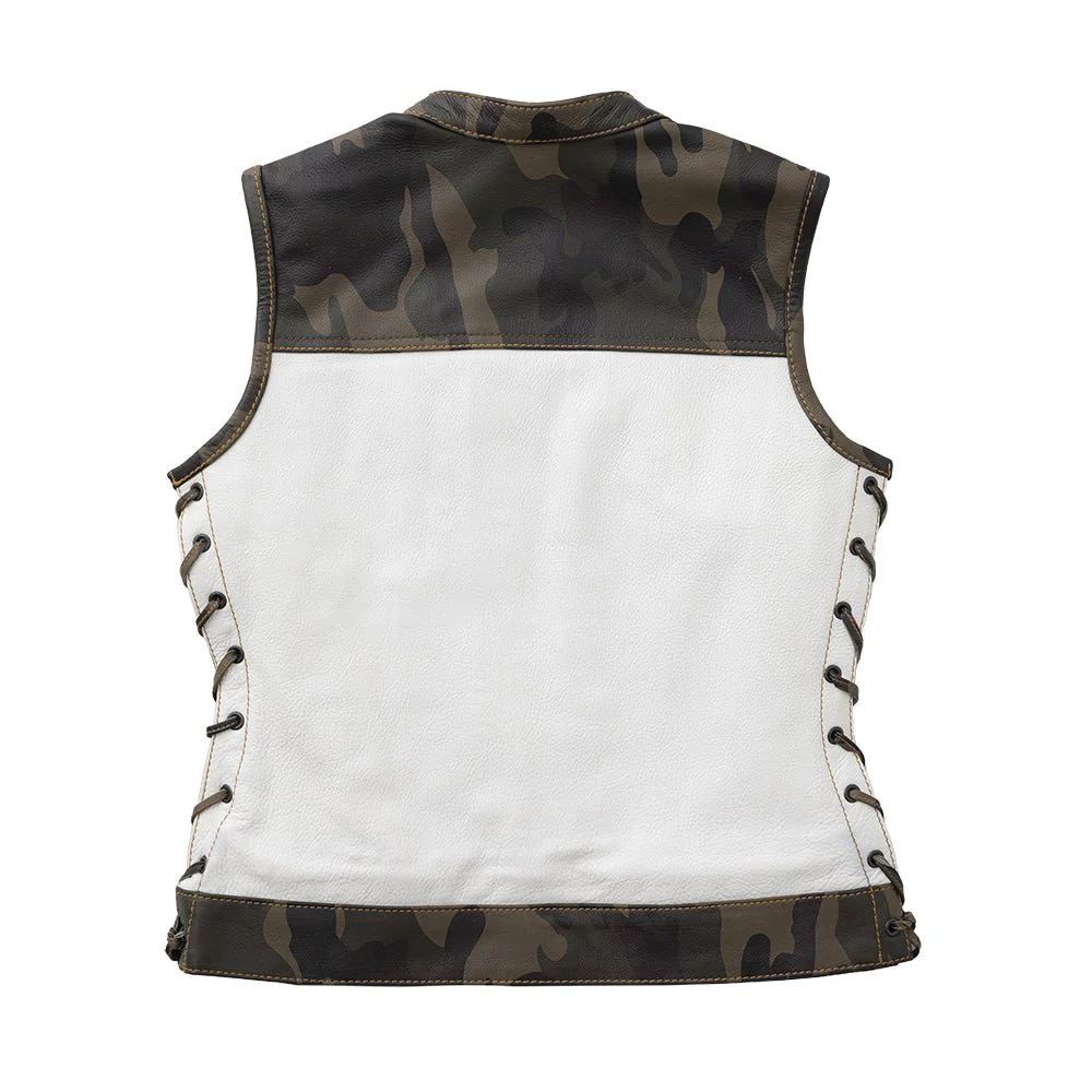 Scout - Women's Club Style Motorcycle Leather Vest (Limited Edition) - Image 6