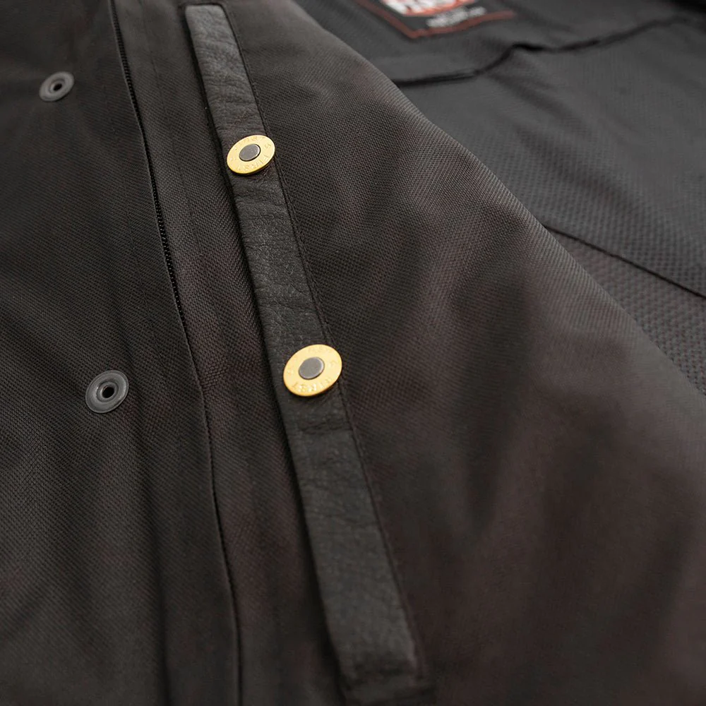Sharp Shooter Men's Motorcycle Leather Vest - Image 14
