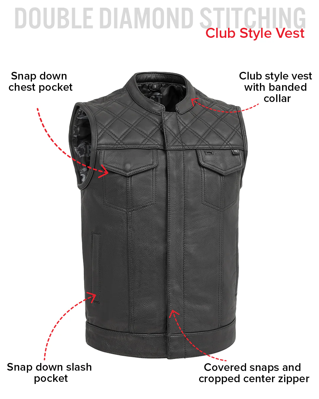 FMCo Men's Signature Leather Vest - Image 13