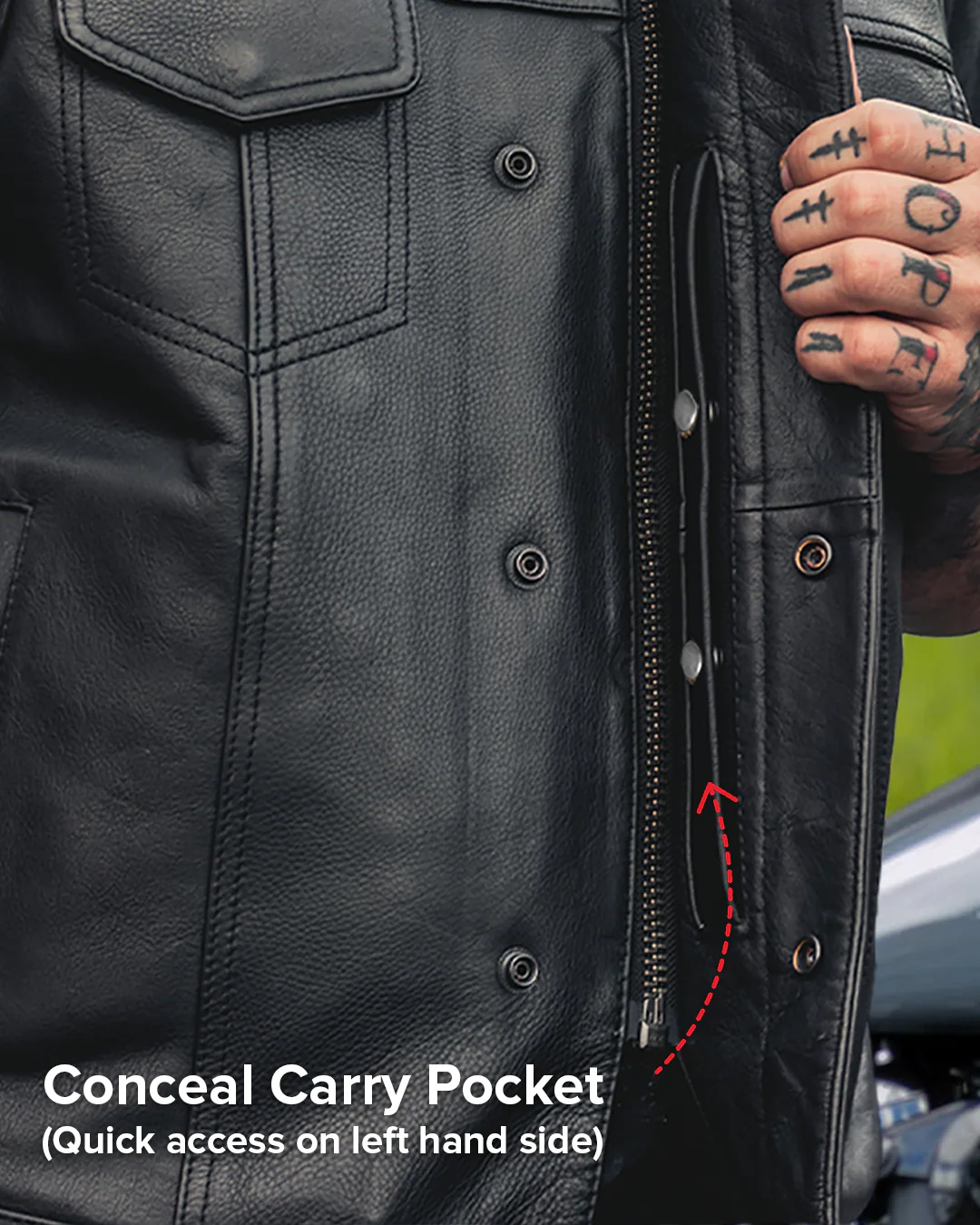 FMCo Men's Signature Leather Vest - Image 15