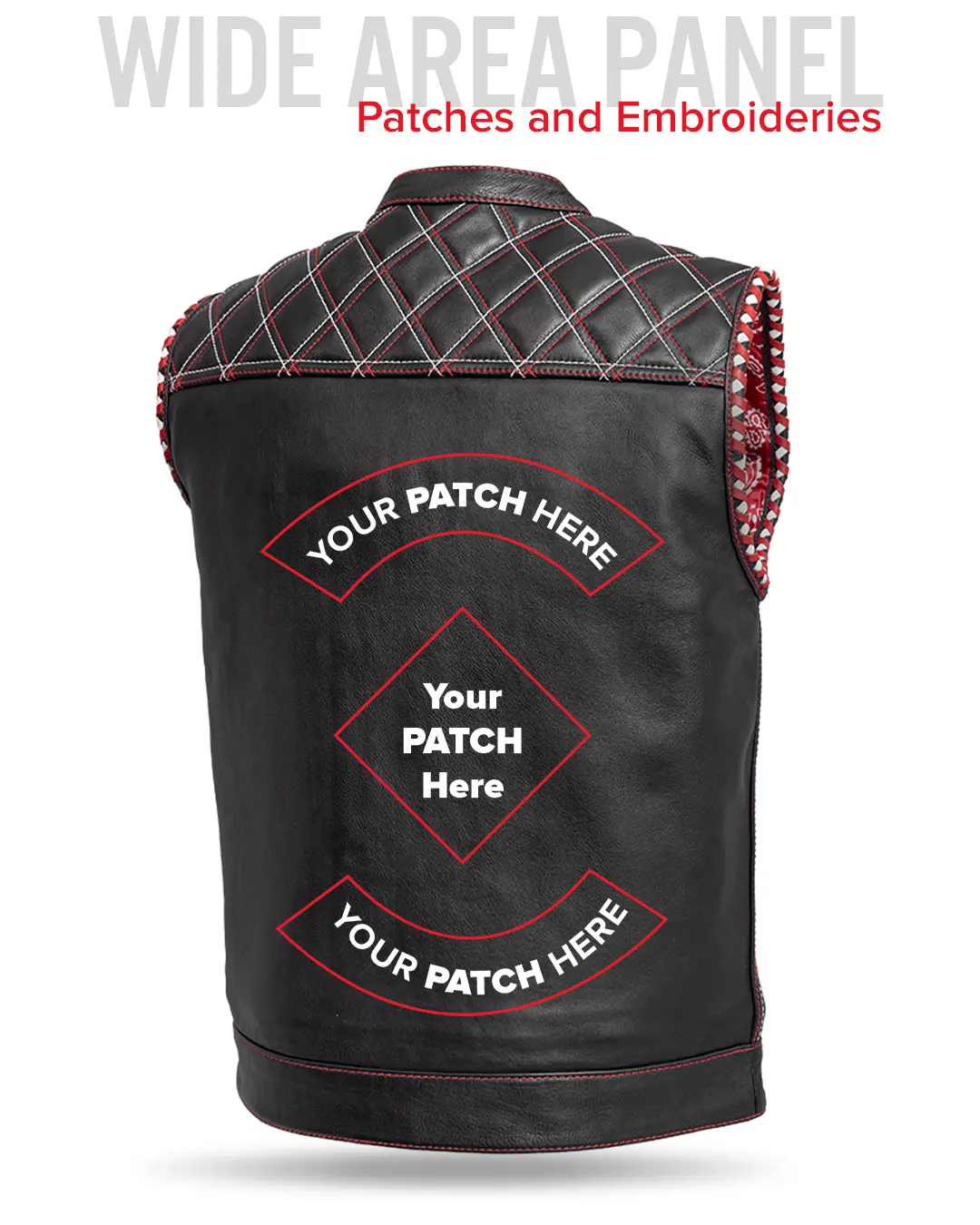 Sinister - Men's Motorcycle Leather Vest - Image 36