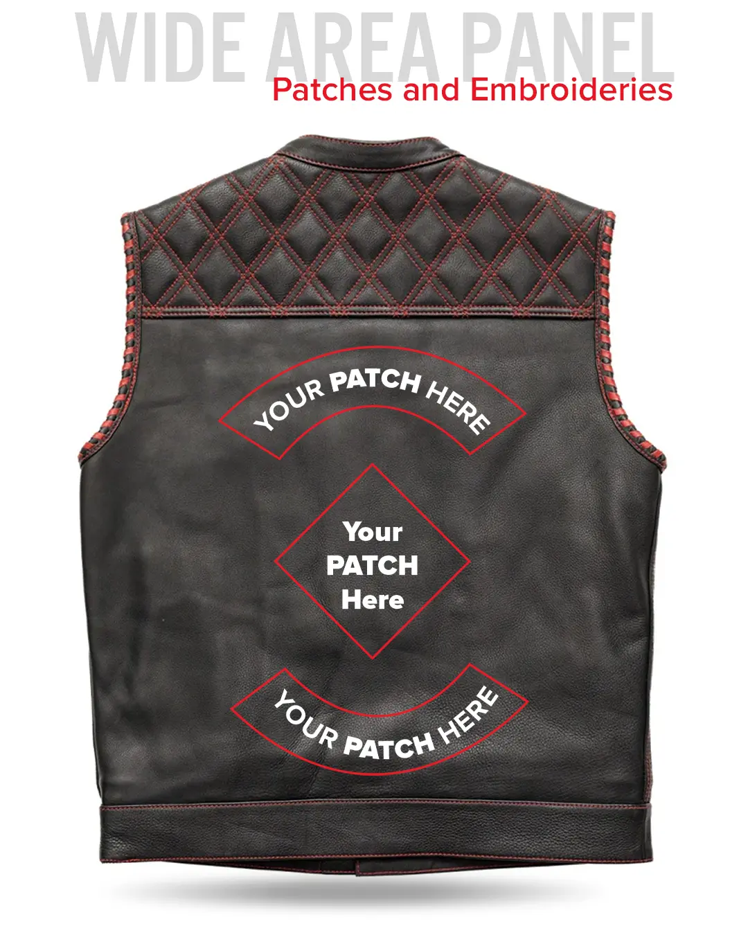 Sinister - Men's Motorcycle Leather Vest - Image 39