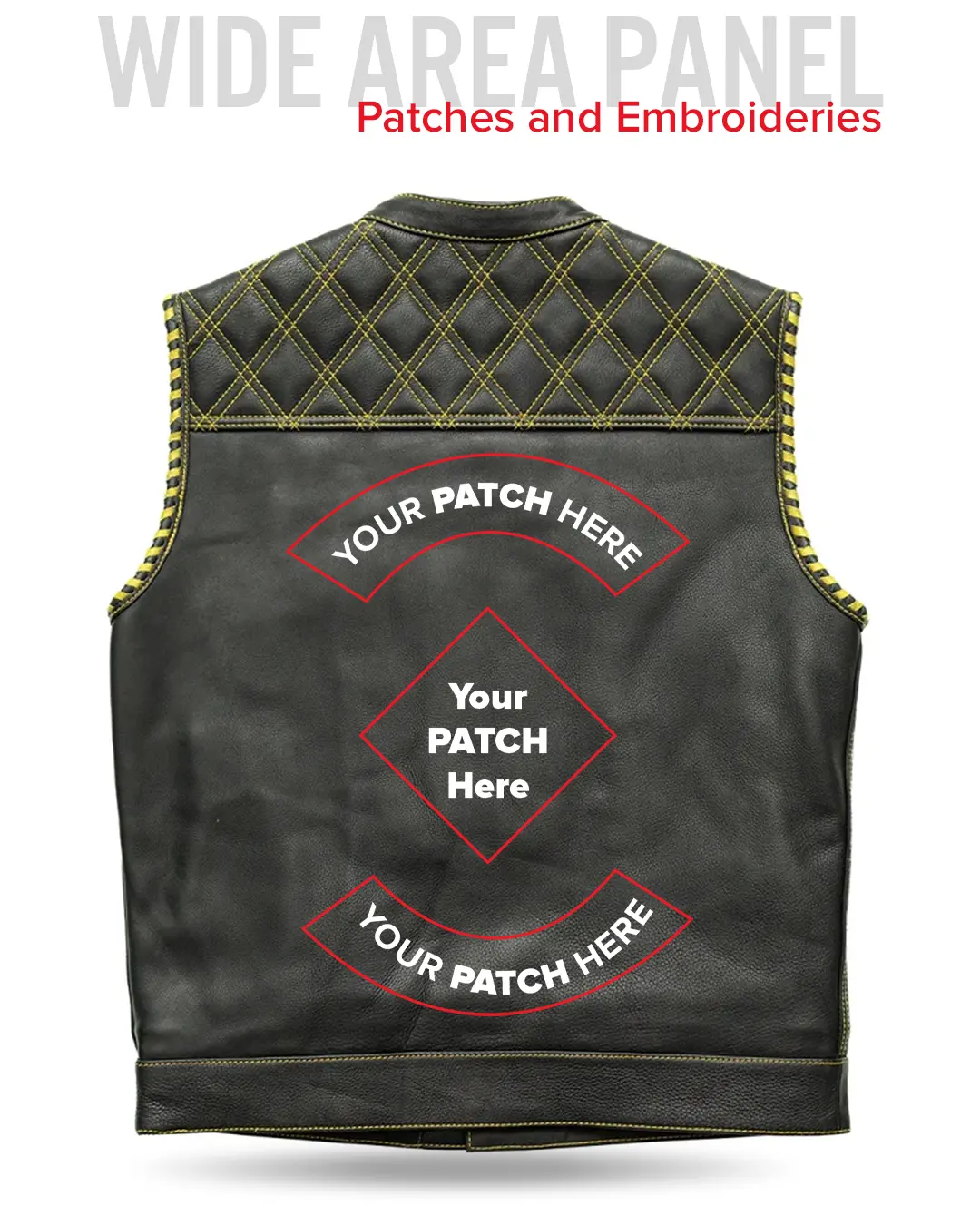 Sinister - Men's Motorcycle Leather Vest - Image 41