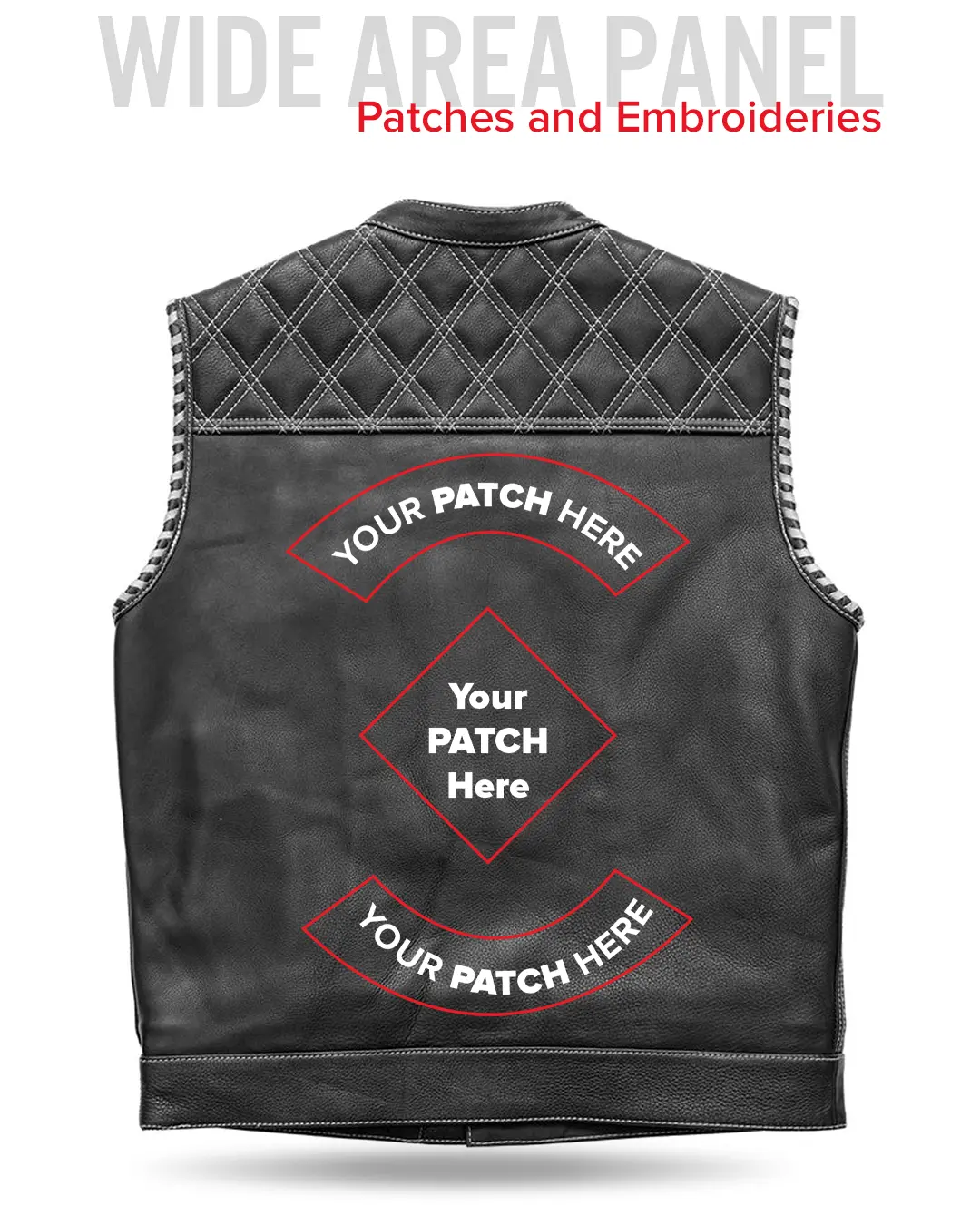 Sinister - Men's Motorcycle Leather Vest - Image 42