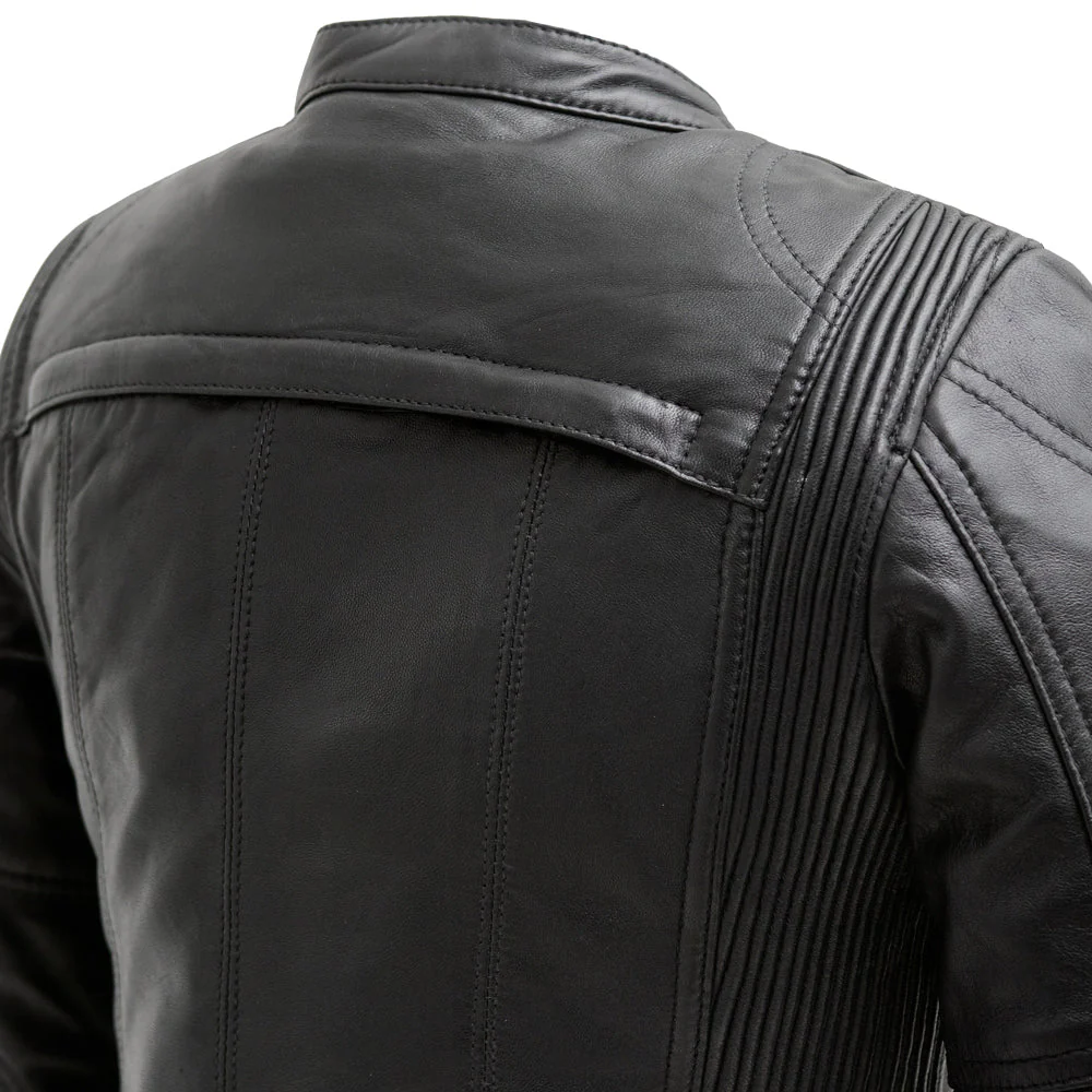 Supastar - Womens Motorcycle Leather Jacket - Image 4