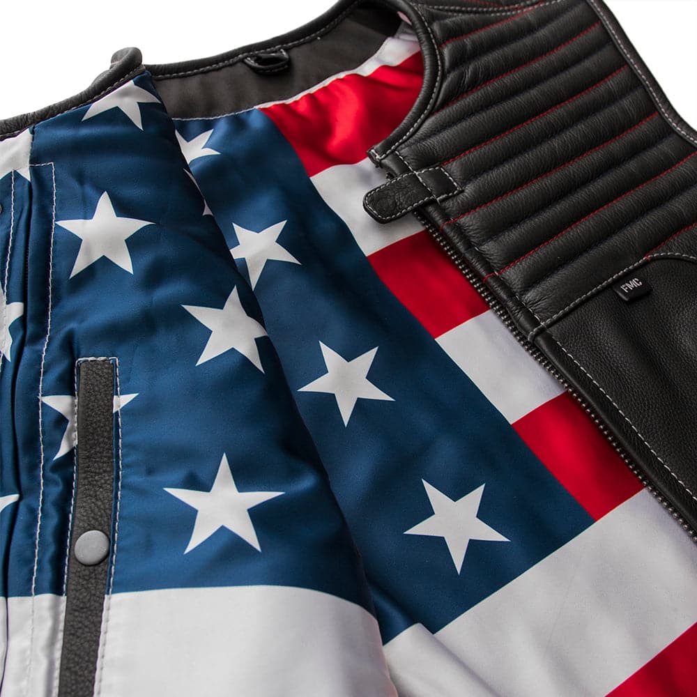 Anthem Men's Swat Style Leather Motorcycle Vest - Limited Edition - Image 5