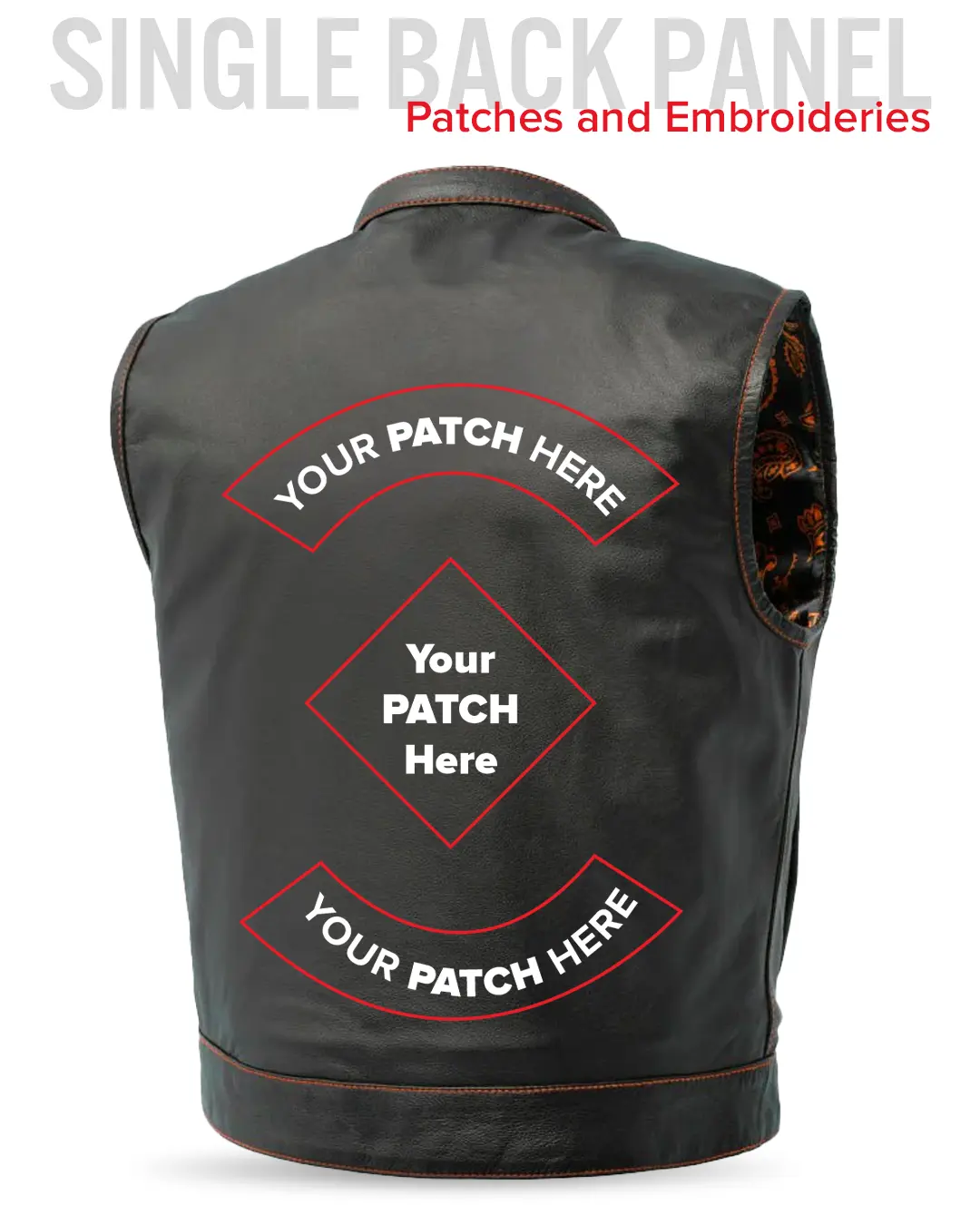The Club Cut Men's Motorcycle Leather Vest, Multiple Color Options - Image 54