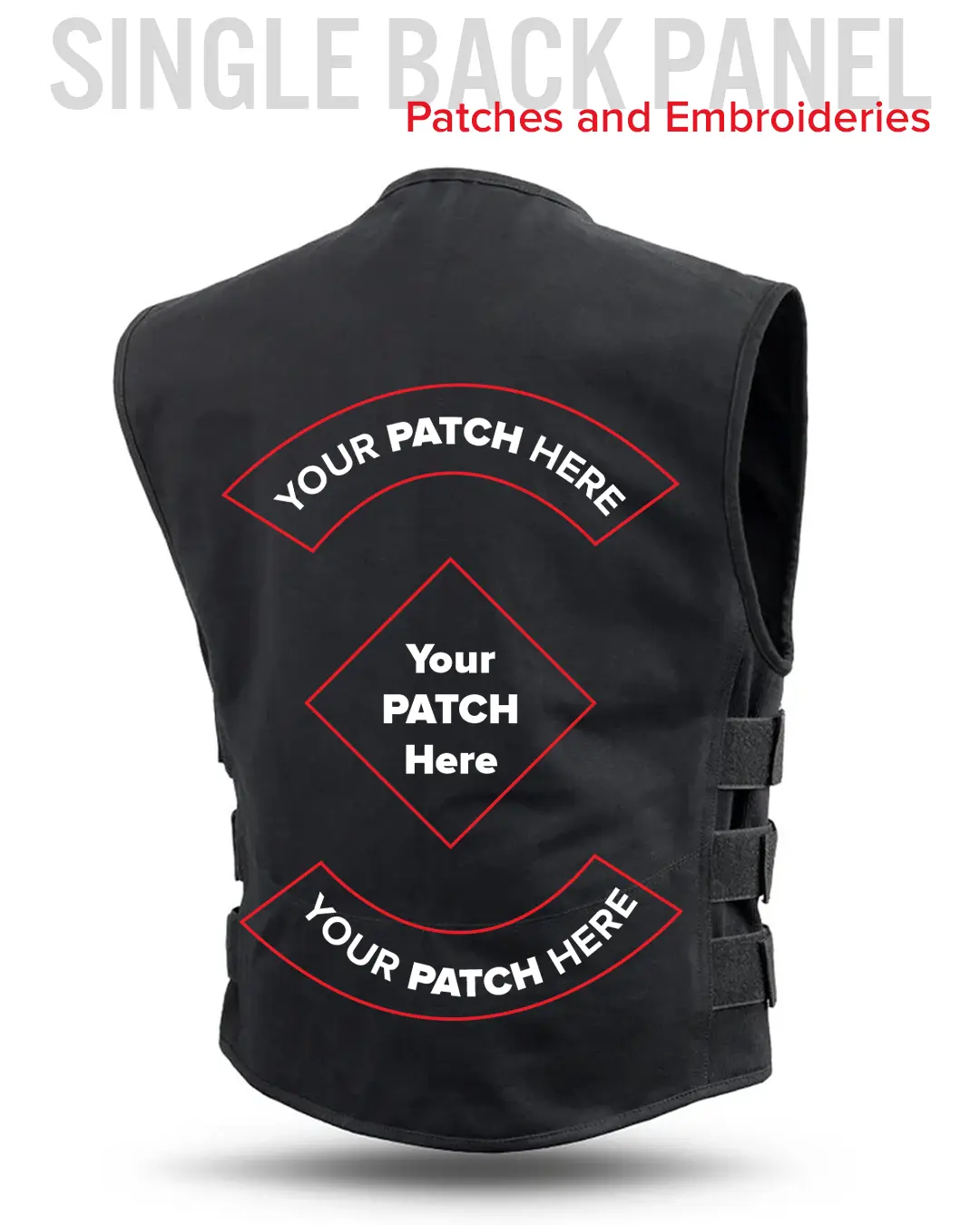 Knox - Men's Motorcycle Swat Style 20oz. Canvas Vest - Image 3