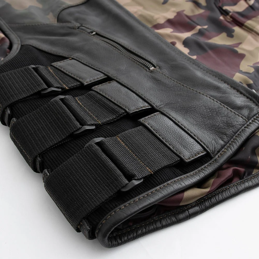 Predator - Men's Swat Style Leather Motorcycle Vest - Limited Edition - Image 4