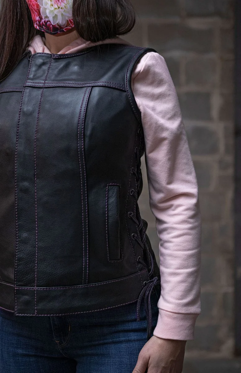 The Royal women's club-style leather vest - limited edition - Image 6