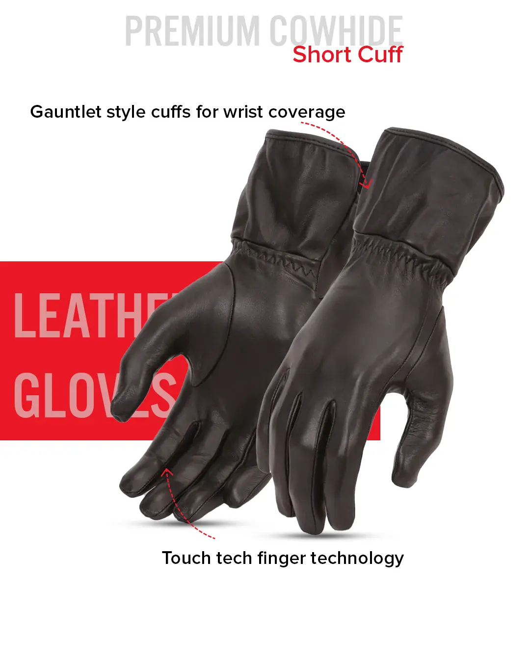 Aero Women's Leather Gloves - Image 3