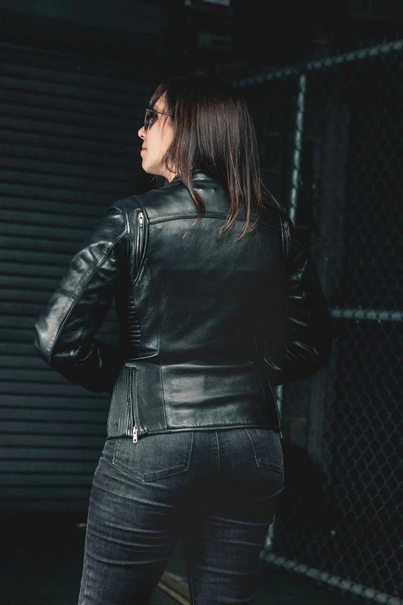 Cyclone - Women's Motorcycle Leather Jacket - Image 7