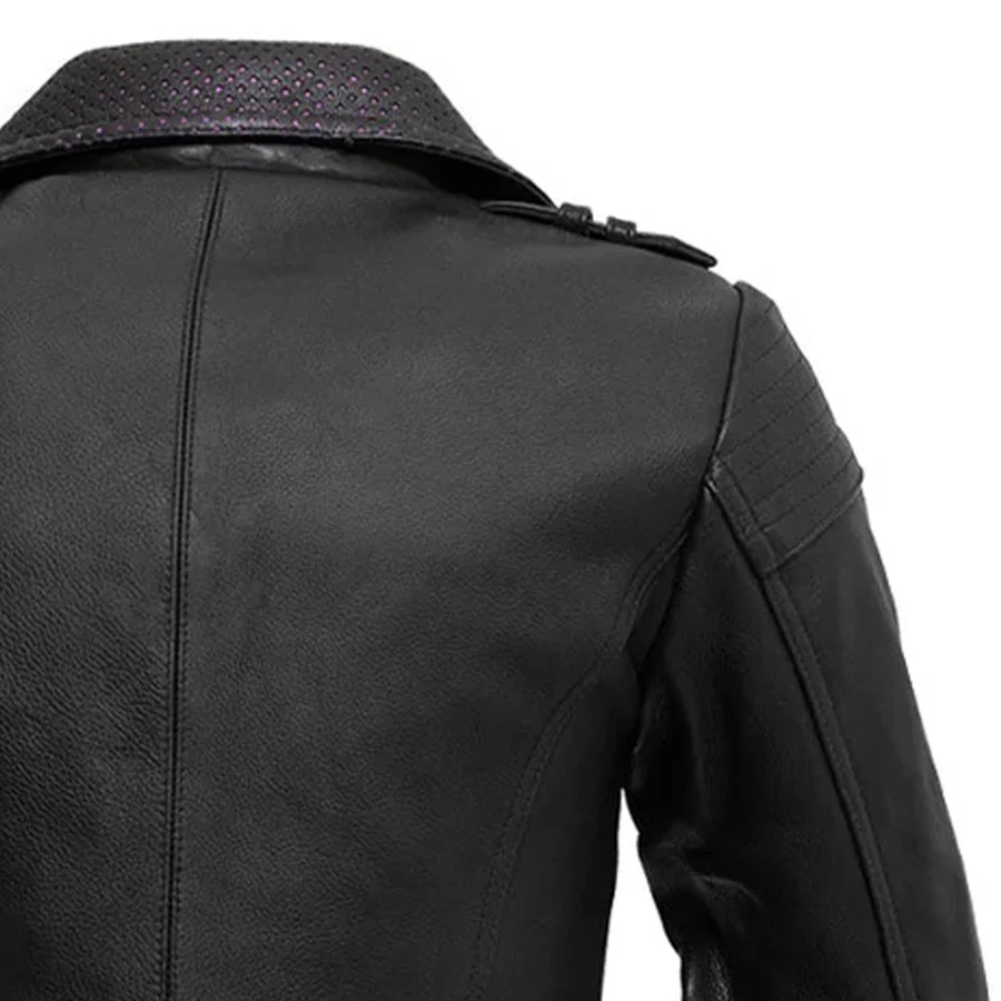 Iris - Women's Motorcycle Leather Jacket - Image 5