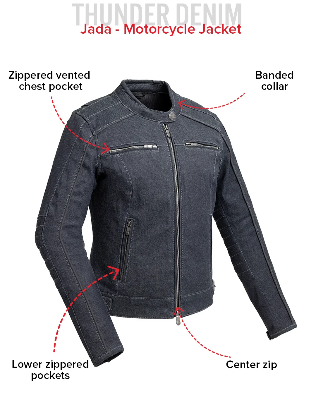 Jada - Women's Thunder Denim Jacket - Image 12